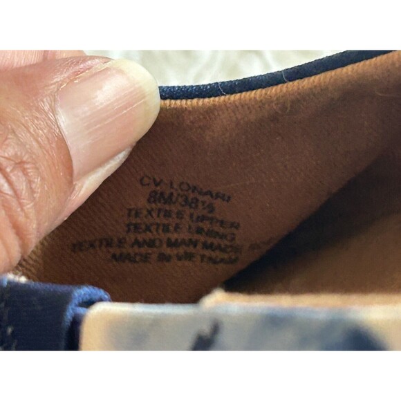 Crown Vintage LONARI Size 8 Blue Tie Dye Wedge Slip On Espadrille Mules - Picture 7 of 8